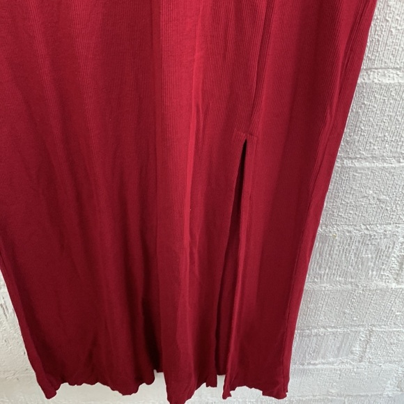 L*Space Robyn Notch Neck V Neck Cabernet Red Sleeveless Dress sz XS - Picture 5 of 8